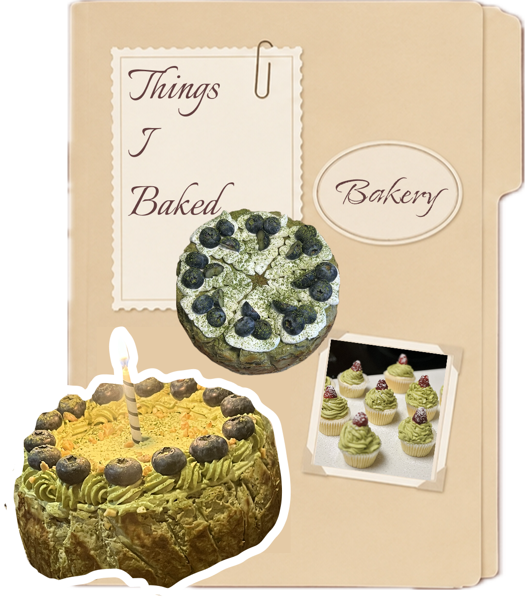 Closed bakery notebook cover